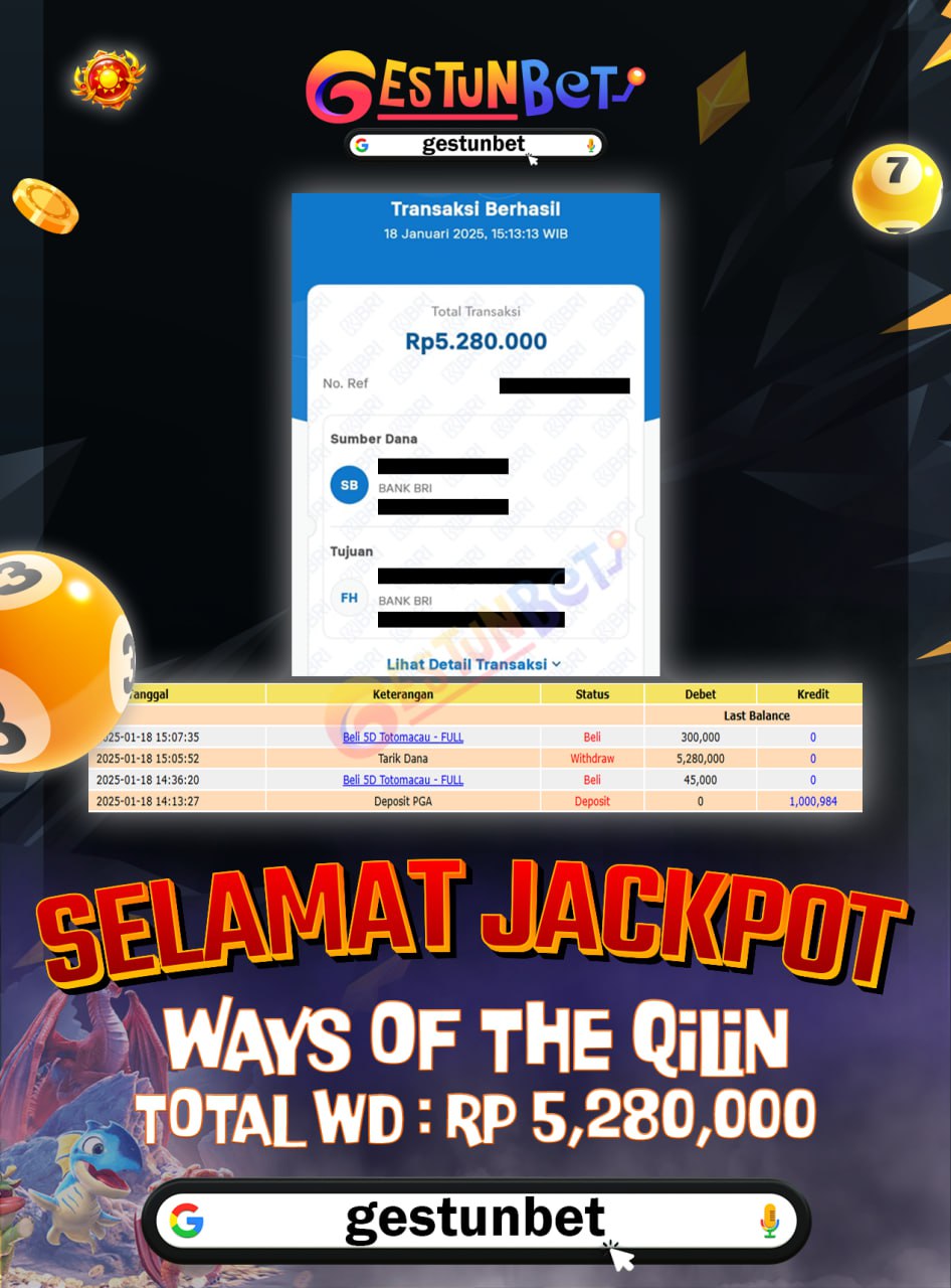 BUKTI JP GESTUNBET 18 JANUARI 2025