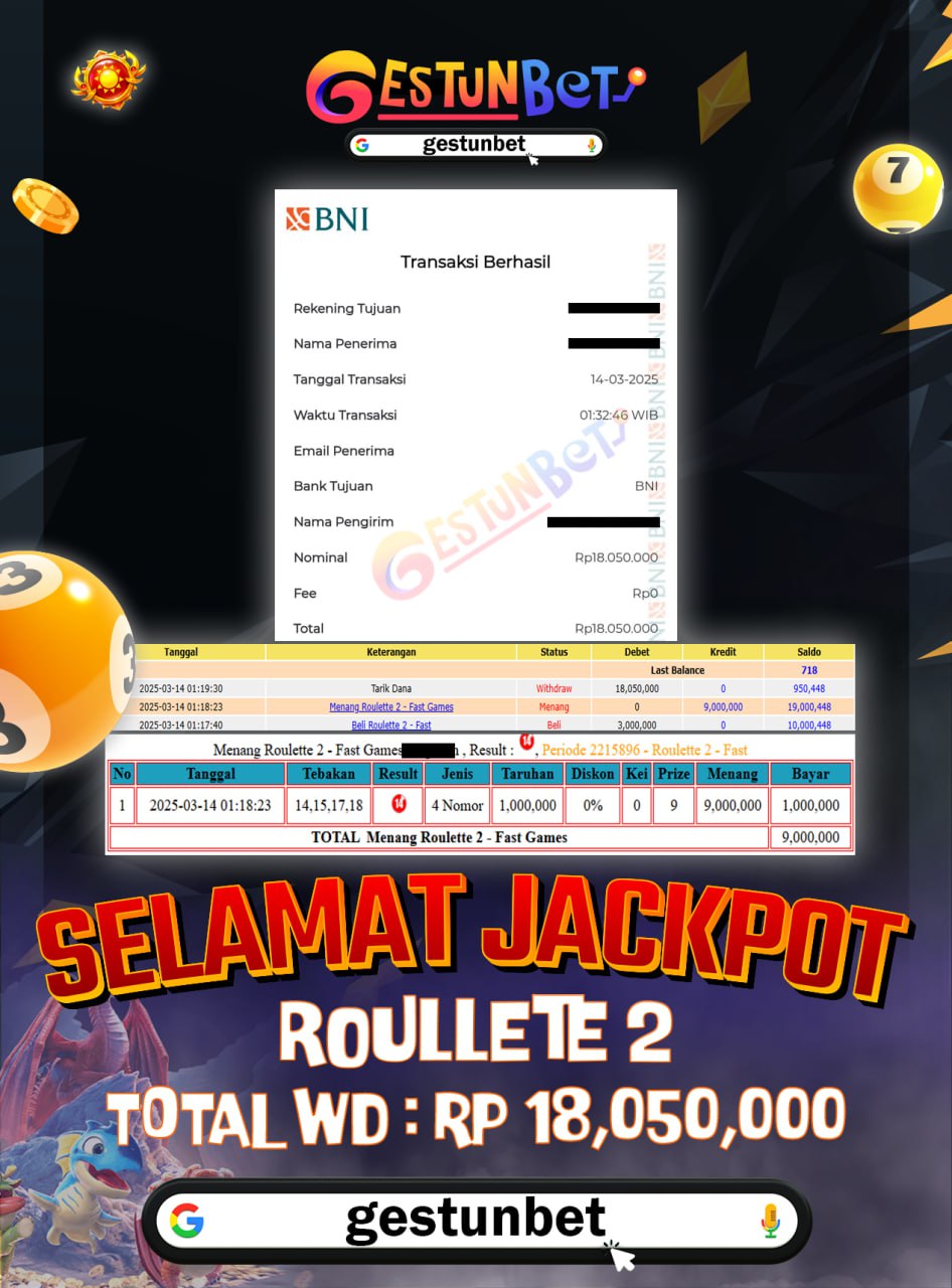 BUKTI JP GESTUNBET 14 MARET 2025