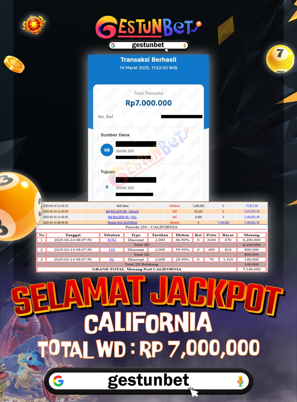 BUKTI JP GESTUNBET 14  MARET 2025