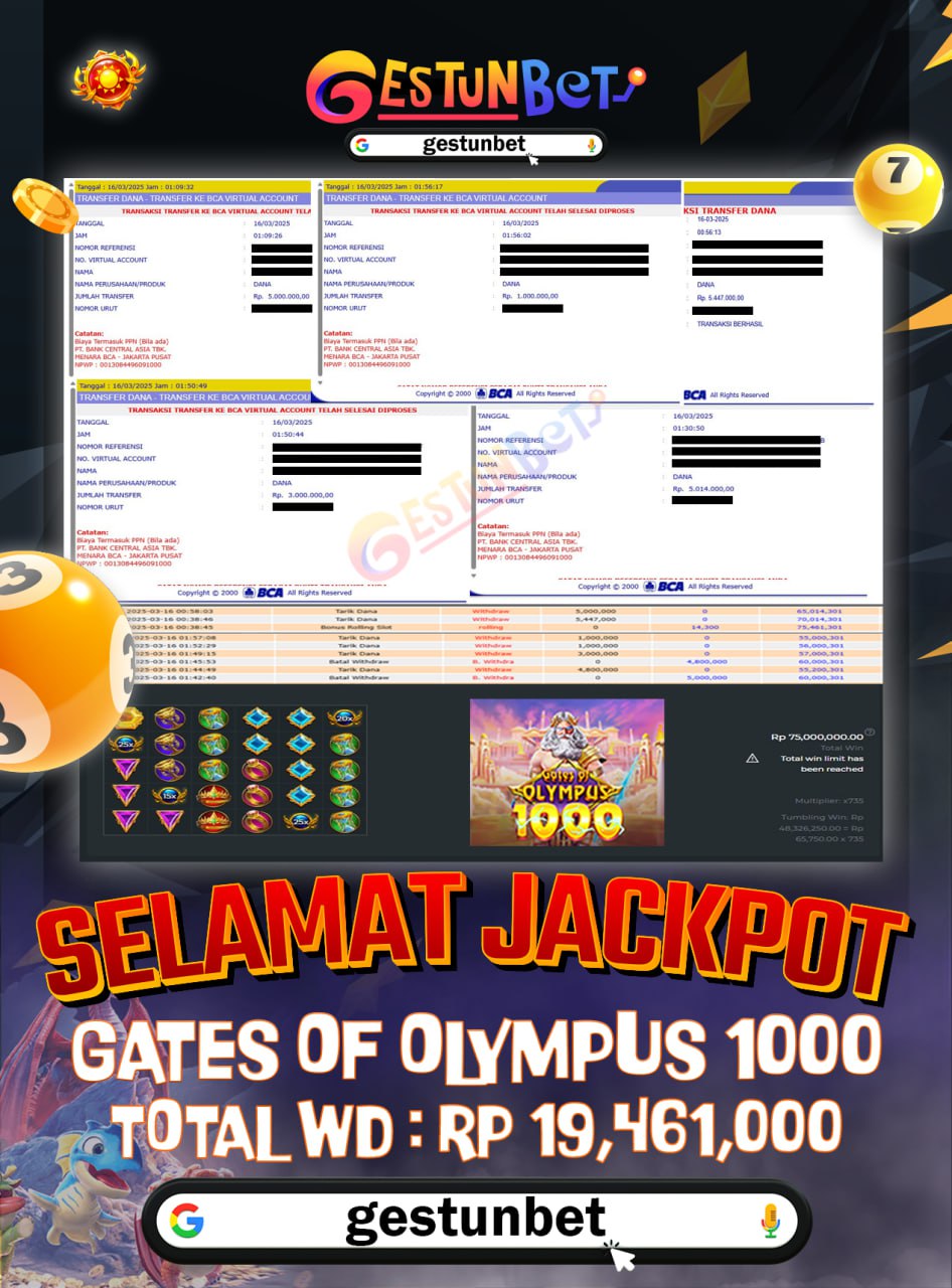 BUKTI JP GESTUNBET 16 MARET 2025