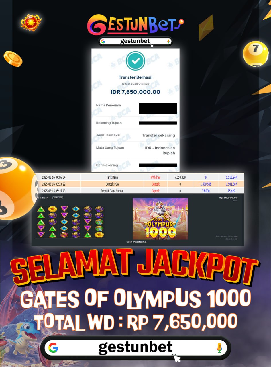 BUKTI JP GESTUNBET 16 MARET 2025