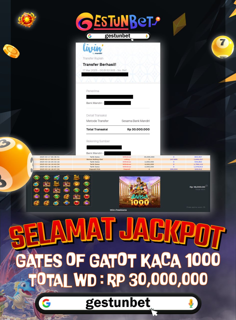 BUKTI JP GESTUNBET 17  MARET 2025