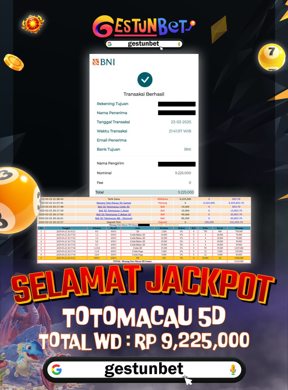 BUKTI JP GESTUNBET 23 MARET 2025