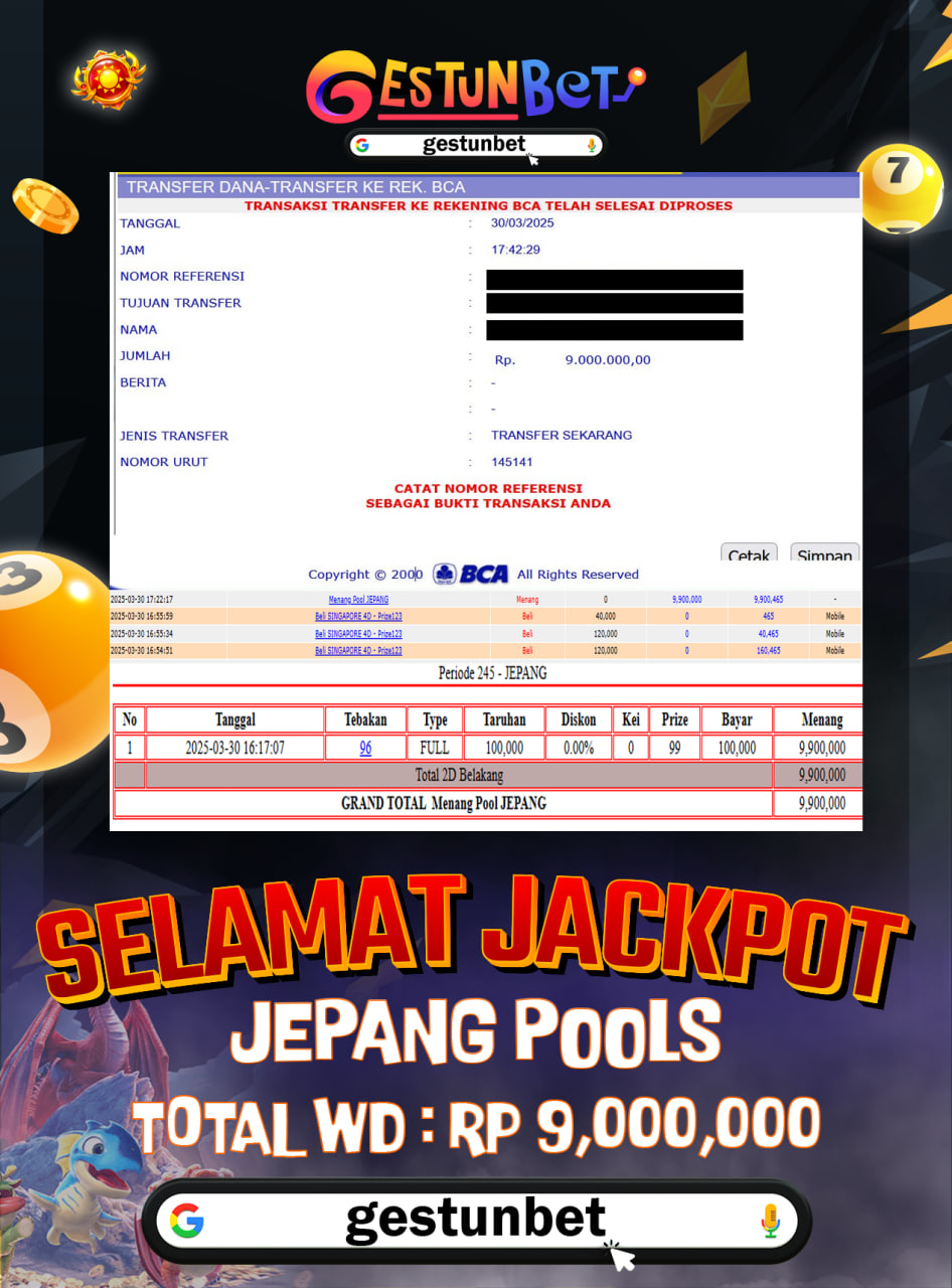 BUKTI JP GESTUNBET 30 MARET 2025