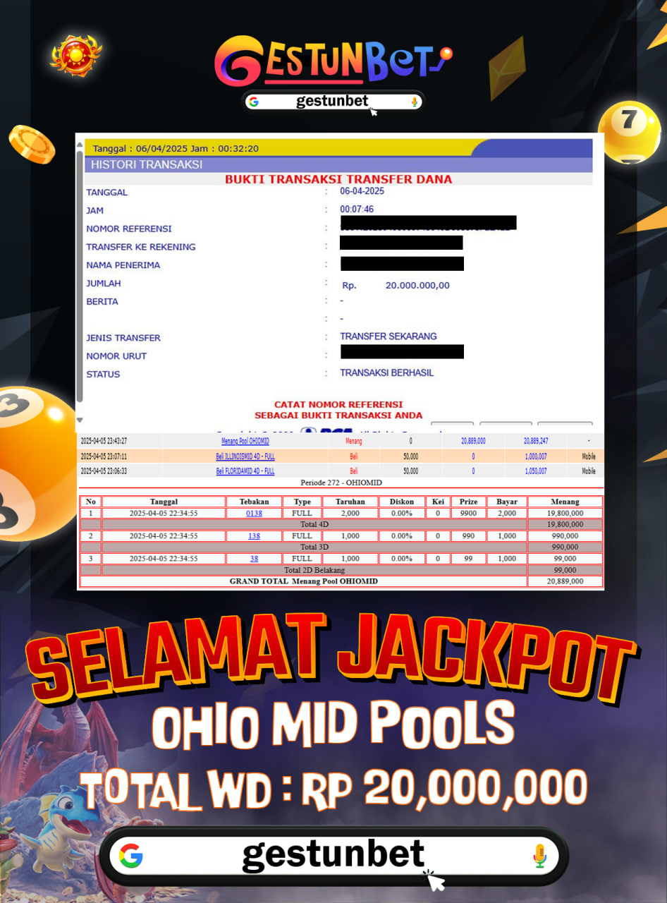 BUKTI JP GESTUNBET 06 APRIL 2025