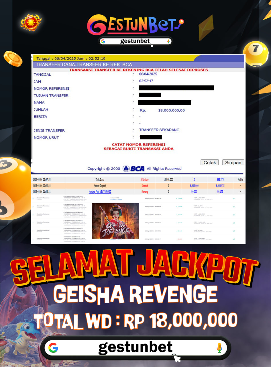 BUKTI JP GESTUNBET 06 APRIL 2025