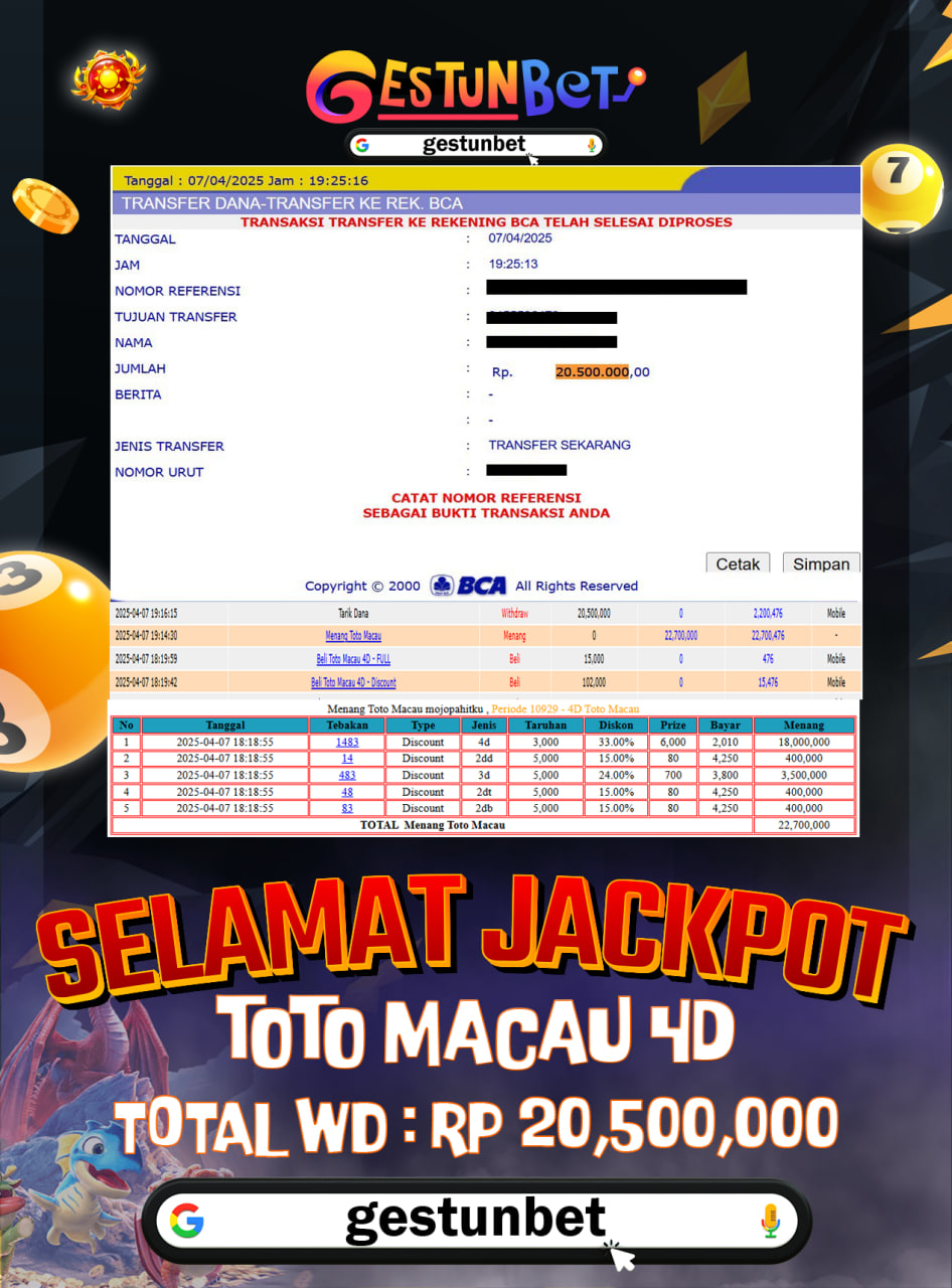 BUKTI JP GESTUNBET 07 APRIL 2025