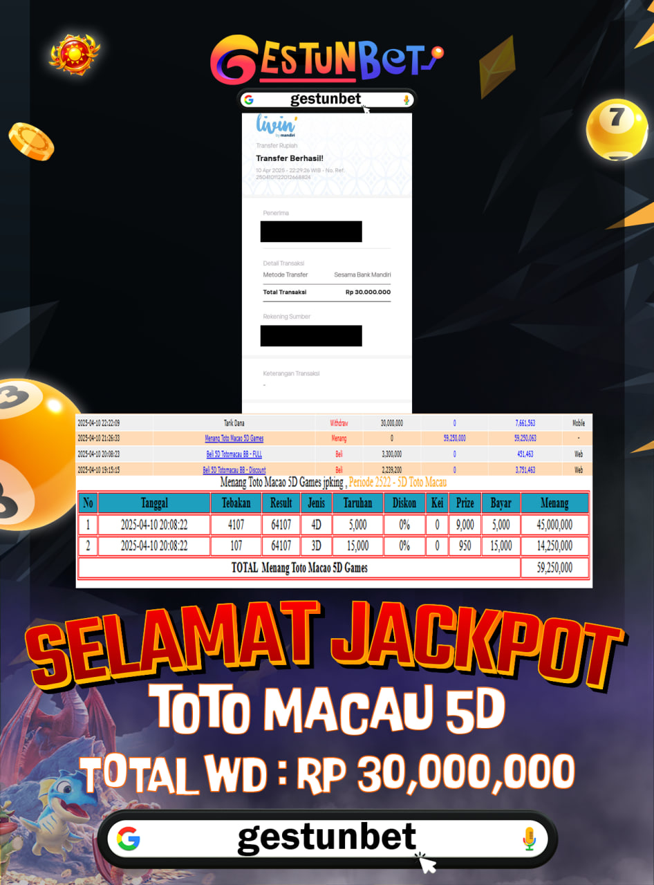 BUKTI JP GESTUNBET 10 APRIL 2025