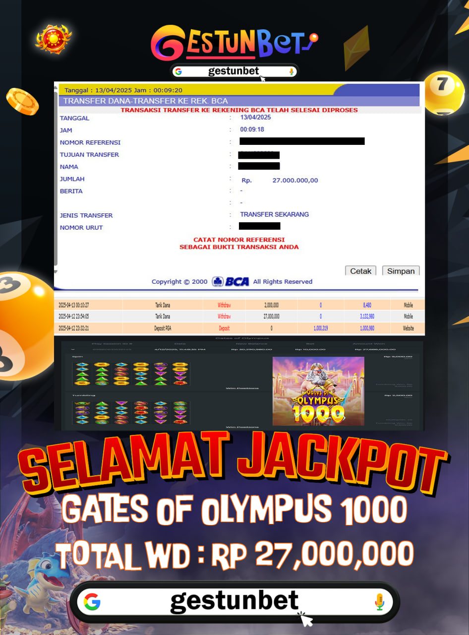 BUKTI JP GESTUNBET 13 APRIL 2025