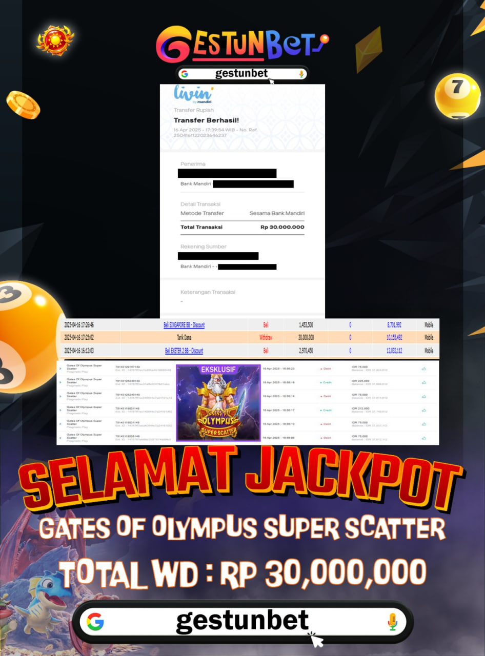 BUKTI JP GESTUNBET 16 APRIL 2025