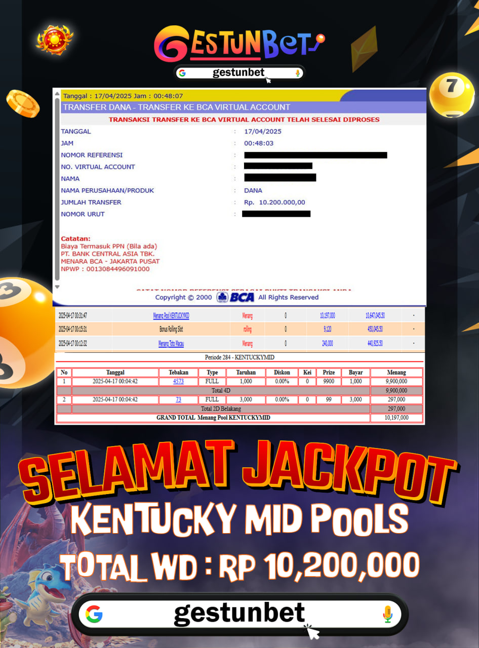 BUKTI JP GESTUNBET 17 APRIL 2025