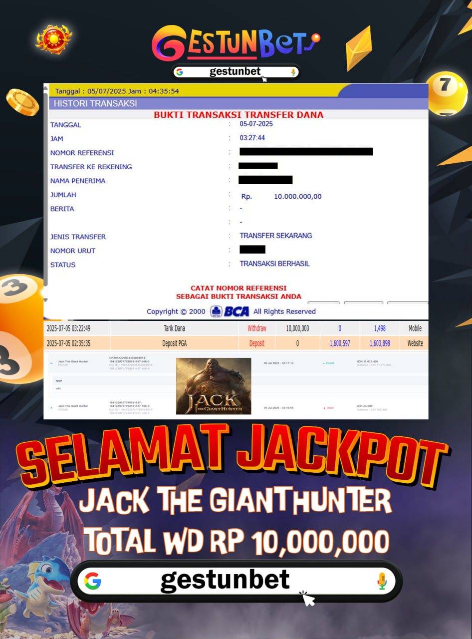 BUKTI JP GESTUNBET 05 JULI 2025