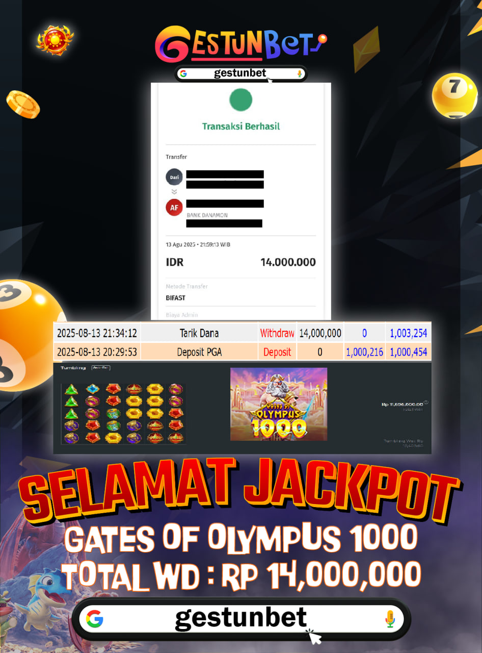 BUKTI JP GESTUNBET 13 AGUSTUS 2025