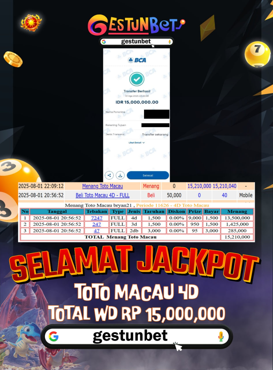 BUKTI JP GESTUNBET 01 AGUSTUS 2025