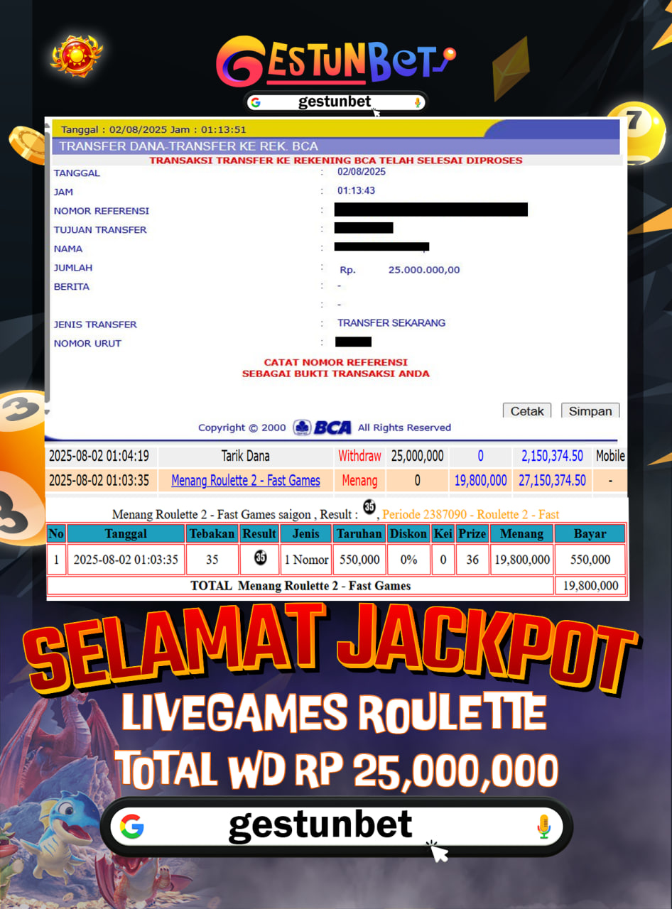 BUKTI JP GESTUNBET 02 AGUSTUS 2025