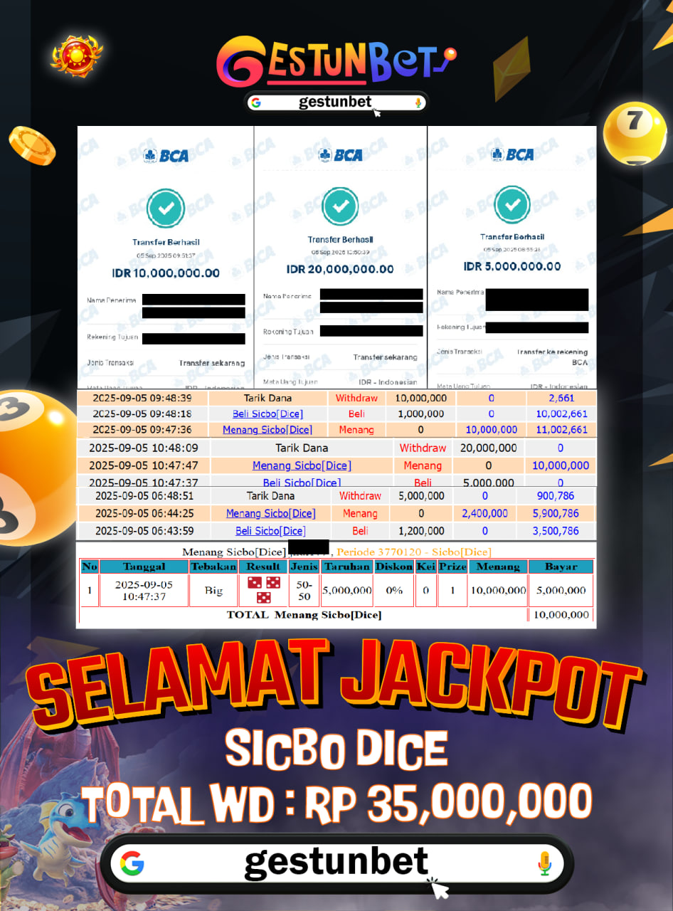 BUKTI JP GESTUNBET 05 SEPTEMBER 2025
