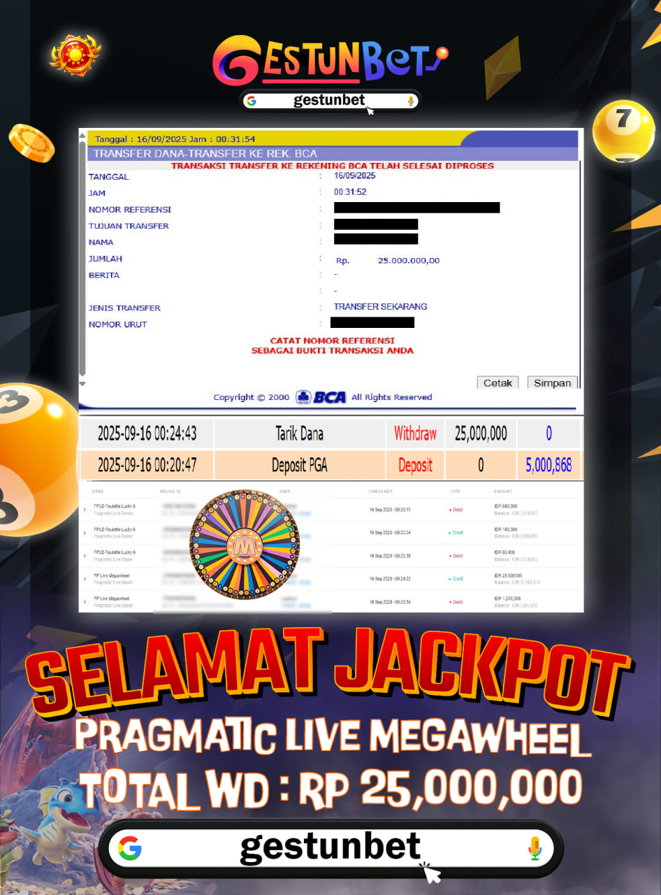 BUKTI JP GESTUNBET 16 SEPTEMBER 2025