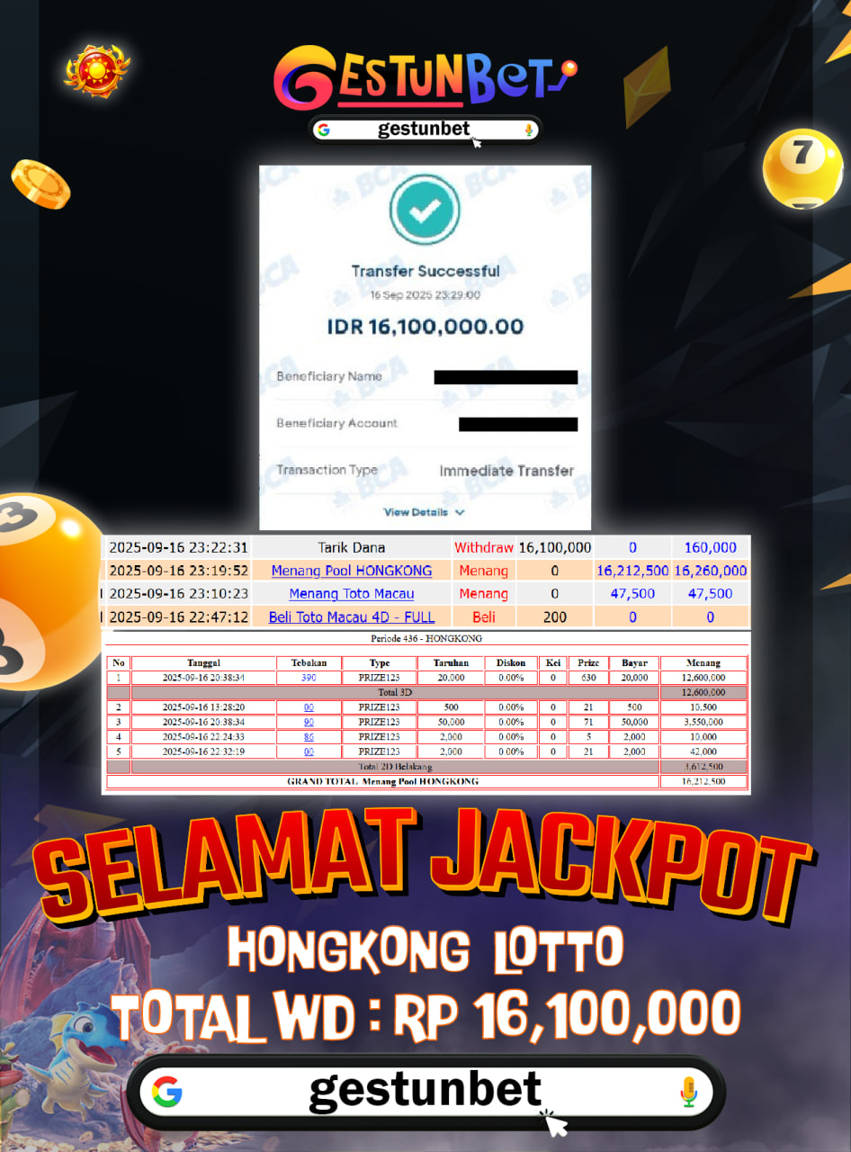BUKTI JP GESTUNBET 16 SEPTEMBER 2025