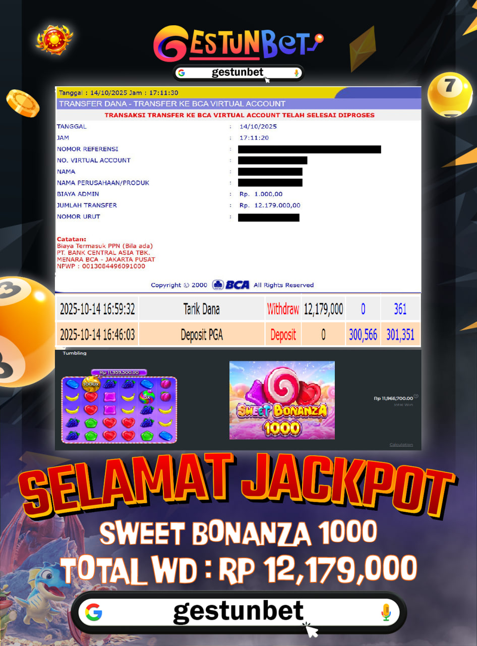 BUKTI JP GESTUNBET 14 OKTOBER 2025