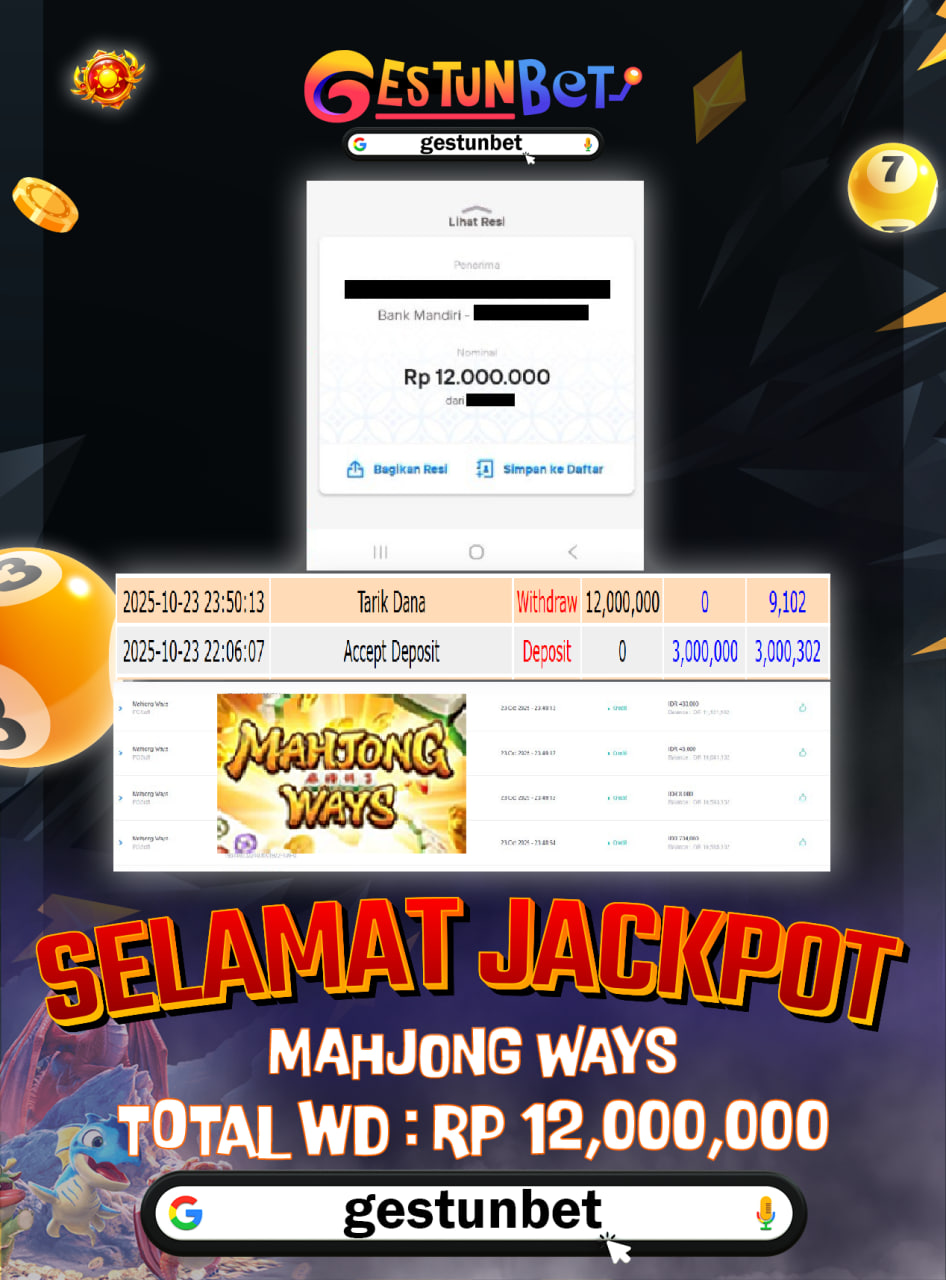 BUKTI JP GESTUNBET 23 OKTOBER 2025