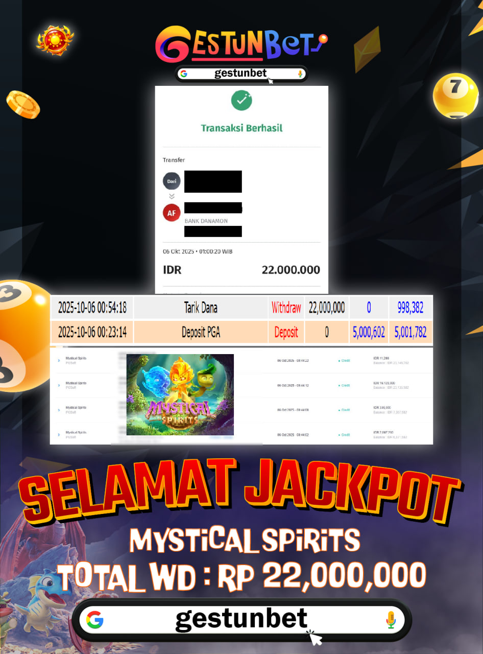 BUKTI JP GESTUNBET 06 OKTOBER 2025
