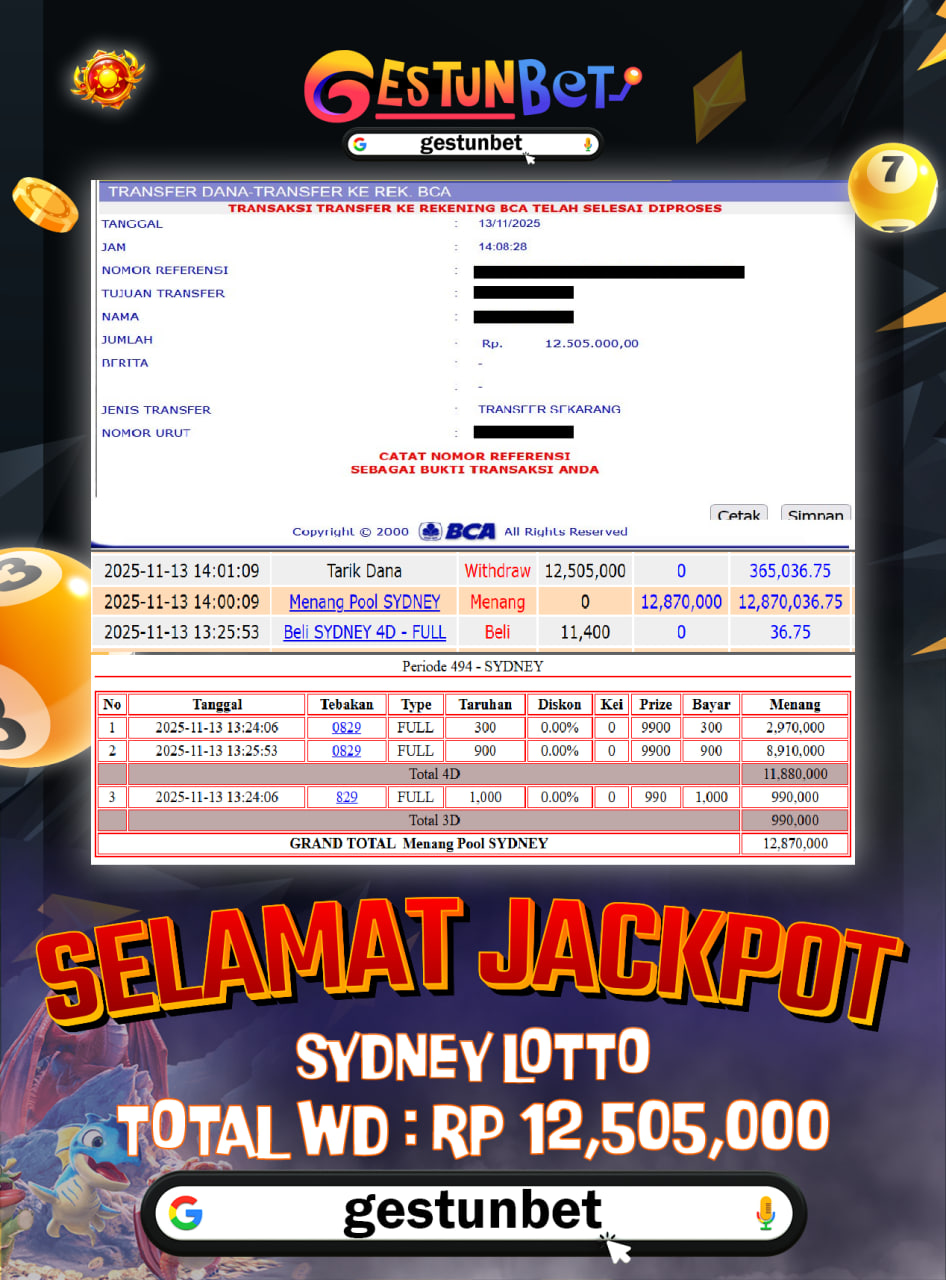 BUKTI JP GESTUNBET 13 NOVEMBER 2025