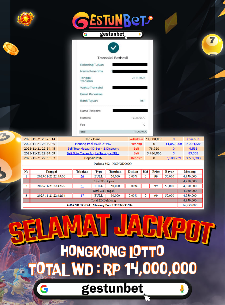 BUKTI JP GESTUNBET 21 NOVEMBER 2025