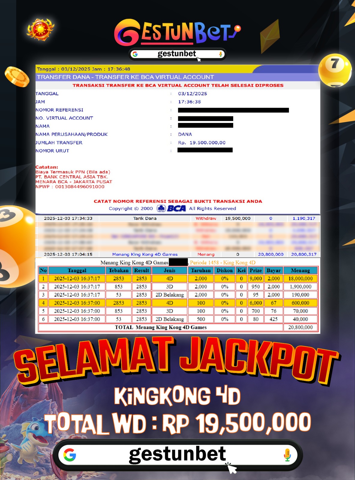 BUKTI JP GESTUNBET 03 DESEMBER 2025