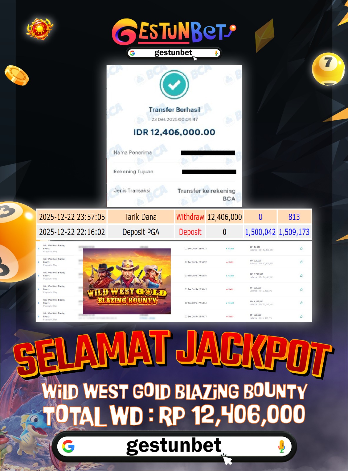 BUKTI JP GESTUNBET 23 DESEMBER 2025