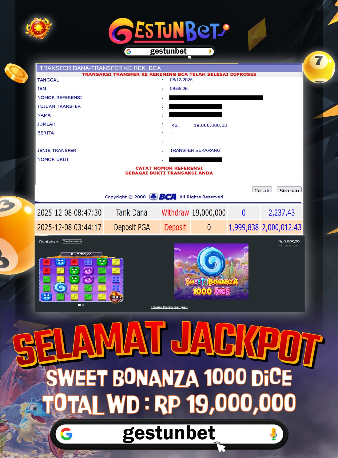 BUKTI JP GESTUNBET 08 DESEMBER 2025