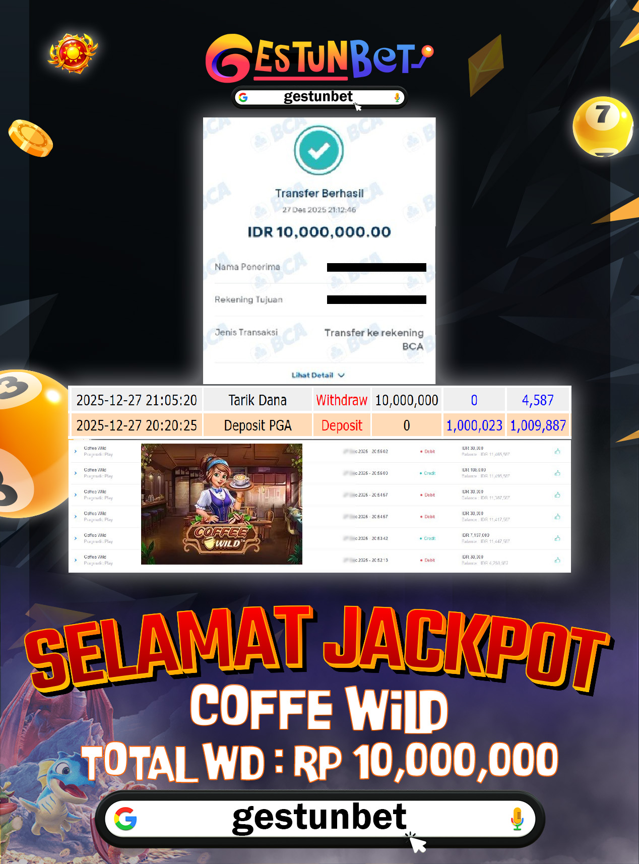 BUKTI JP GESTUNBET 27 DESEMBER 2025