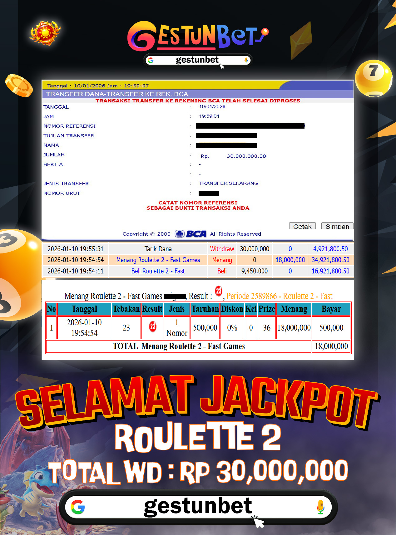 BUKTI JP GESTUNBET 10 JANUARI 2026