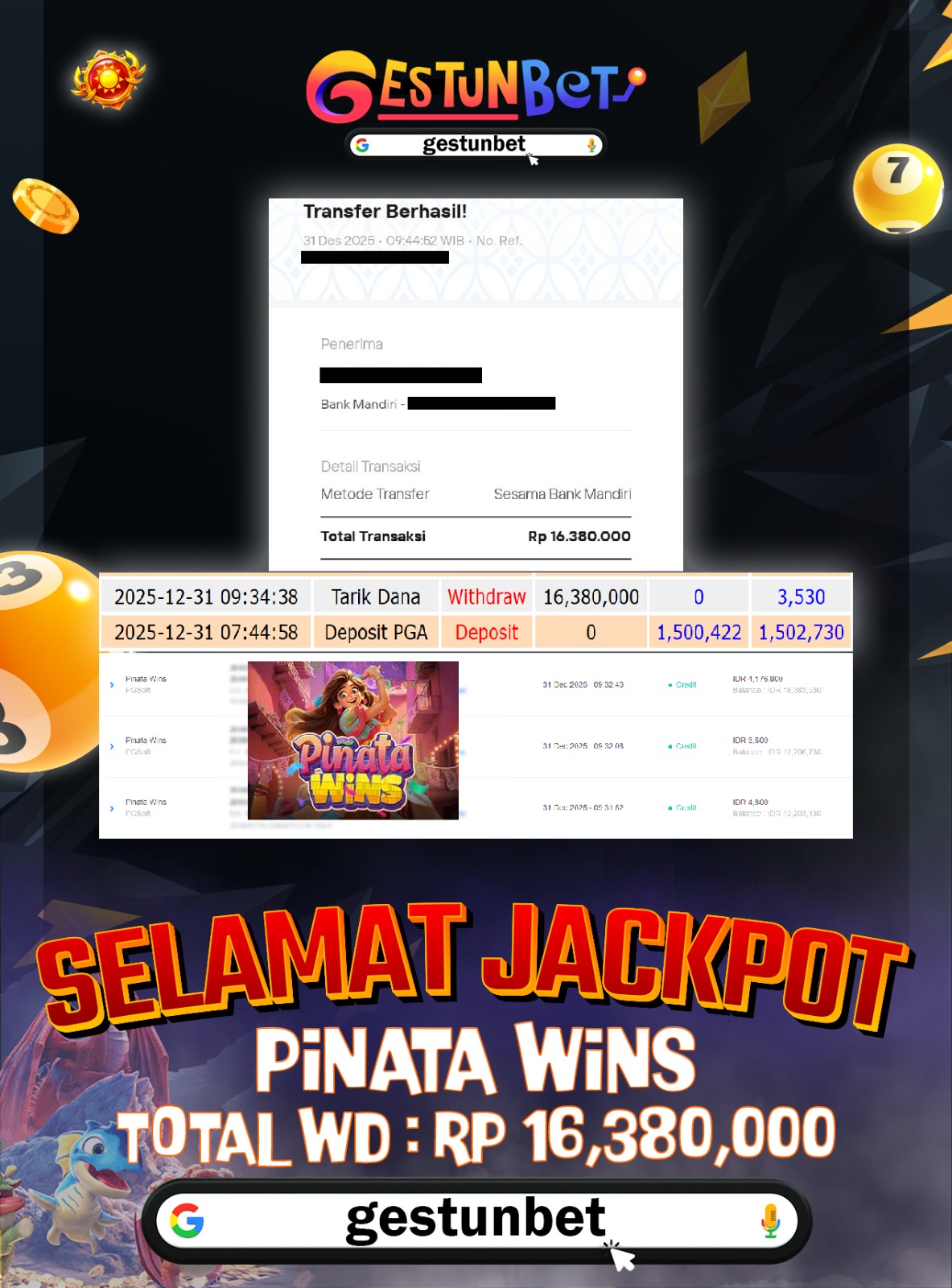 BUKTI JP GESTUNBET 31 DESEMBER 2025