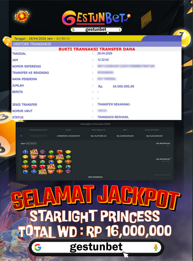 BUKTI JP GESTUNBET 28 APRIL 2026