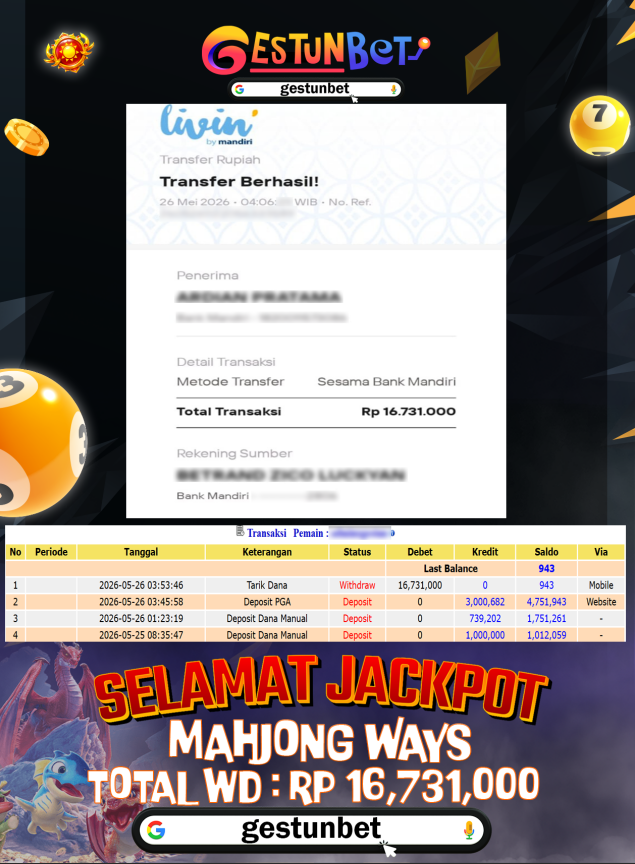 BUKTI JP GESTUNBET 26 MAY 2026