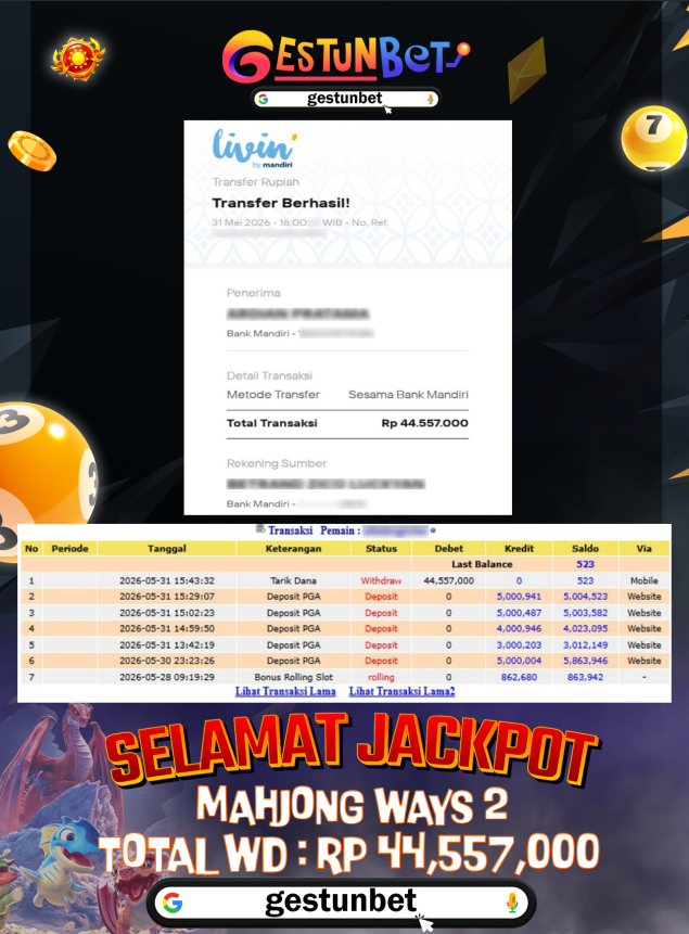 BUKTI JP GESTUNBET 31 MAY 2026