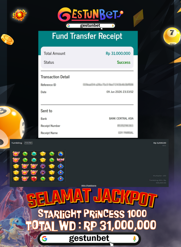 BUKTI JP GESTUNBET 09 JUNI 2026