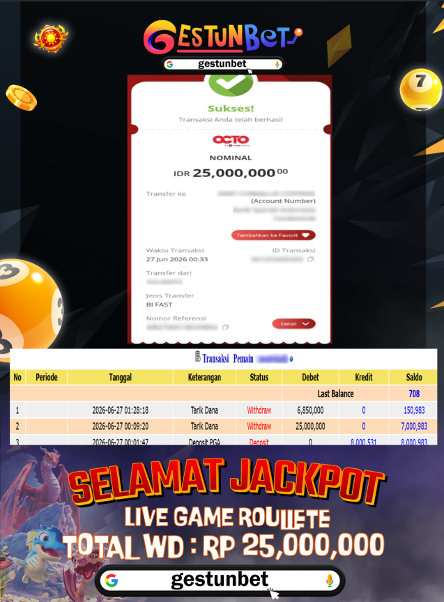 BUKTI JP GESTUNBET 27 JUNI 2026
