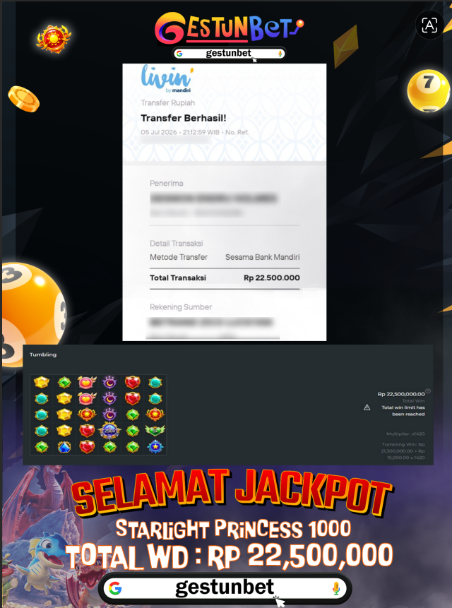 BUKTI JP GESTUNBET 05 JULI 2026