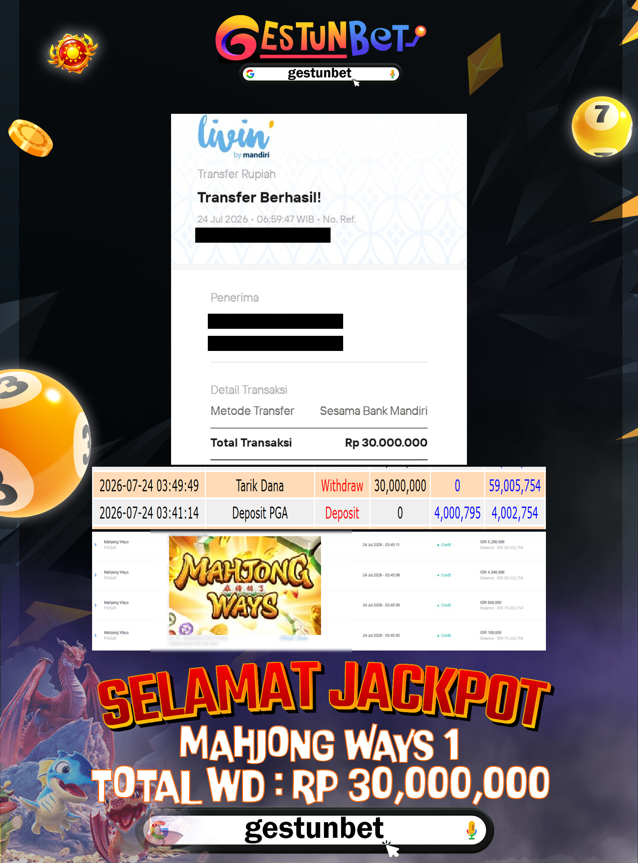 BUKTI JP GESTUNBET 24 JULI 2026