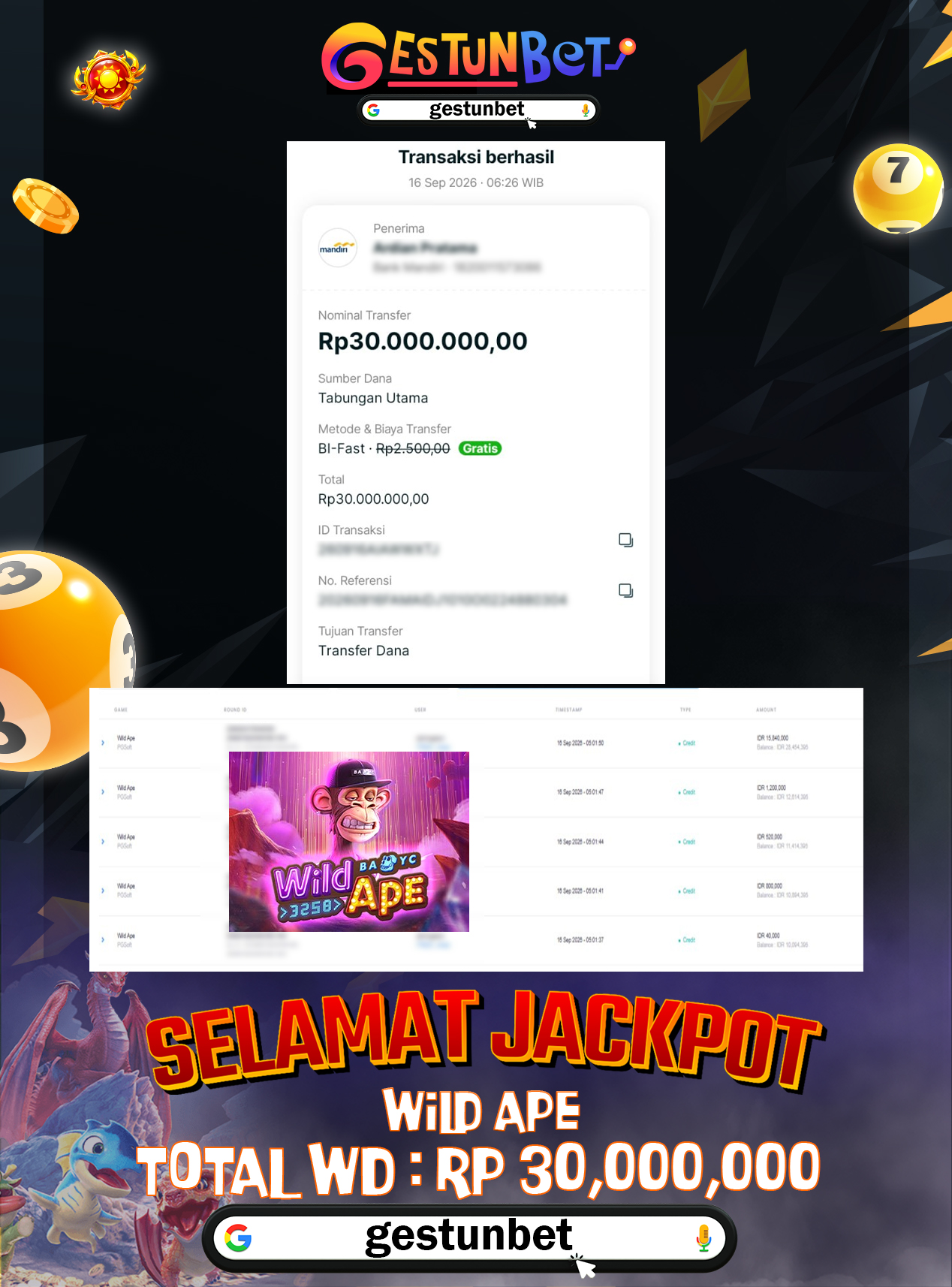 BUKTI JP GESTUNBET 16 SEPTEMBER 2026