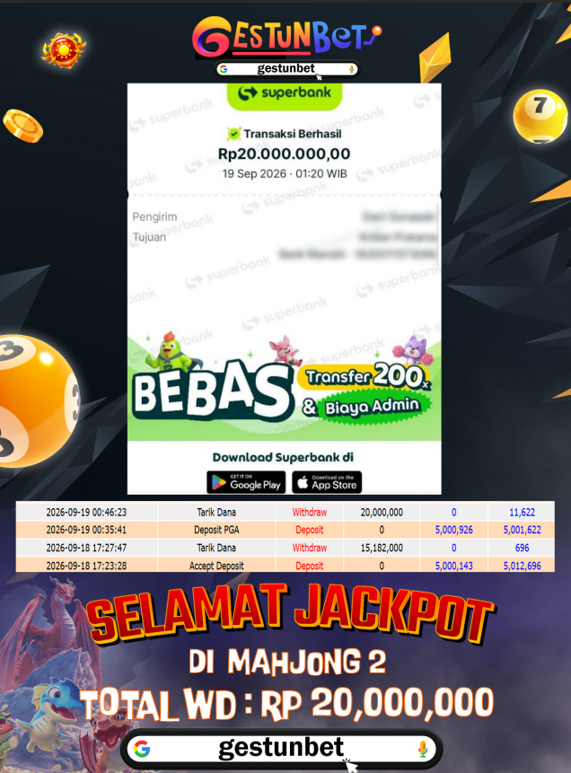 BUKTI JP GESTUNBET 19 SEPTEMBER 2026