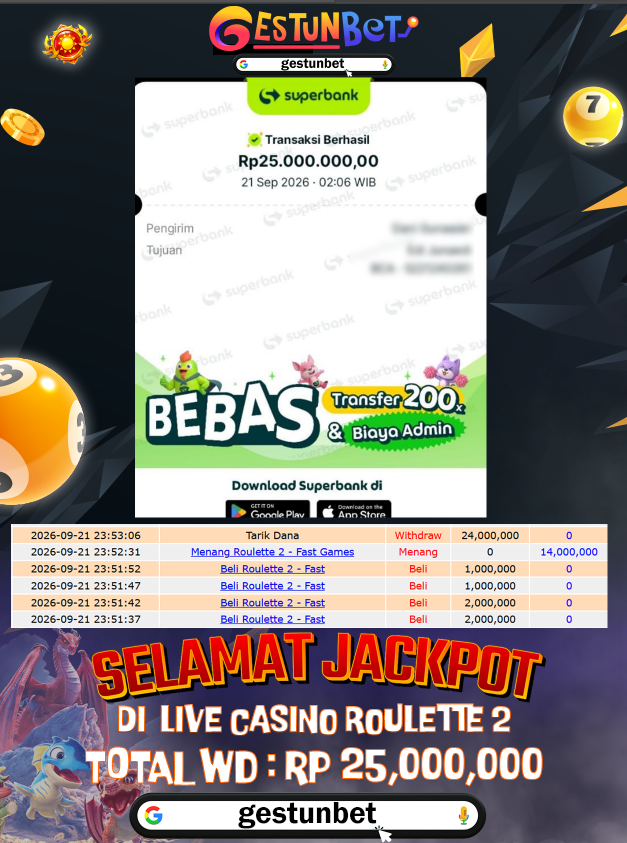 BUKTI JP GESTUNBET 21 SEPTEMBER 2026