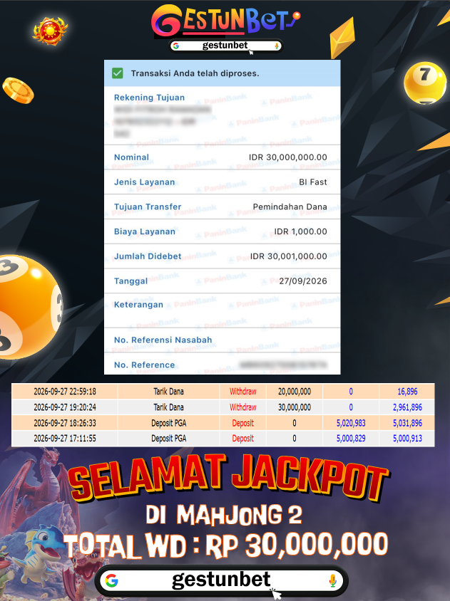 BUKTI JP GESTUNBET 27 SEPTEMBER 2026