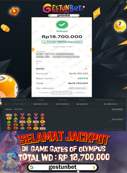 BUKTI JP GESTUNBET 16 OKTOBER 2026